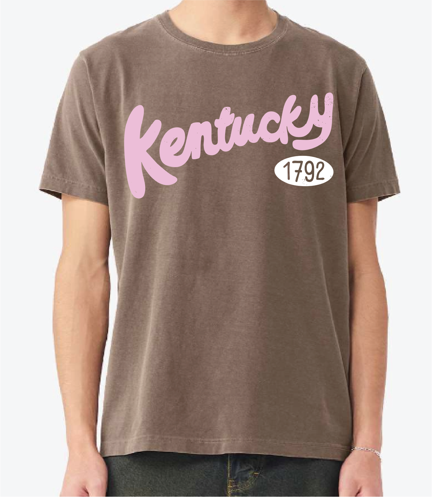 Kentucky 1792 Puff Ink Washed Cocoa Heavyweight - Adult & Kids T-Shirts, Sweatshirts & Hoodies apparel design preview 1