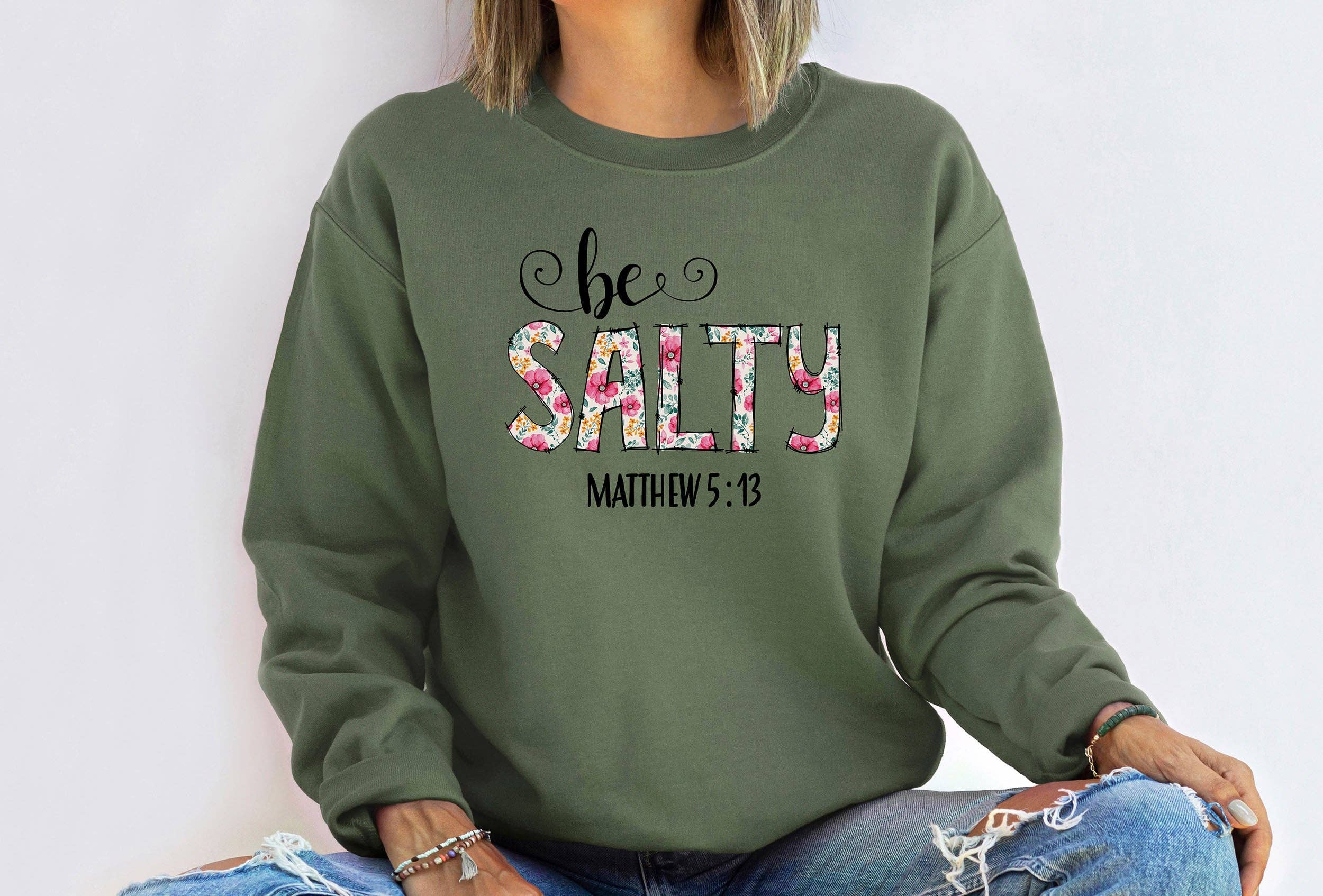 Be Salty Matthew 5:13 Bk - Adult & Kids T-Shirts, Sweatshirts & Hoodies apparel design preview 1