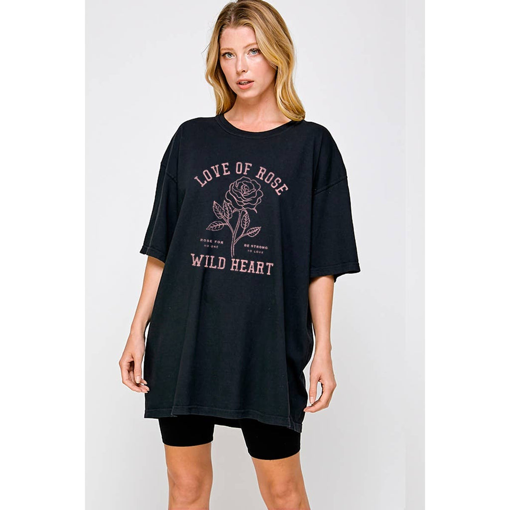 Love of Rose Graphic Oversized - Adult & Kids T-Shirts, Sweatshirts & Hoodies apparel design preview 1