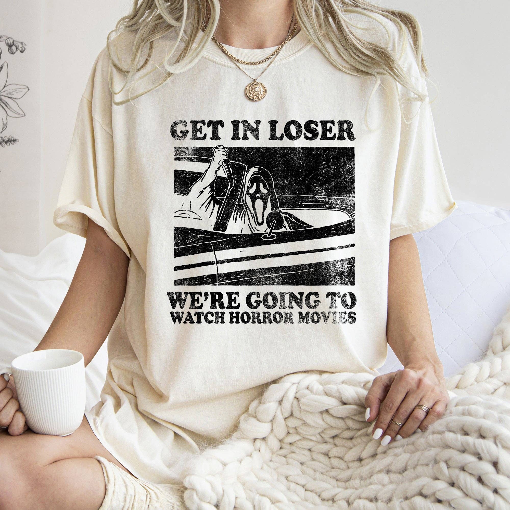 Get in Loser Retro Halloween Black Print - Adult & Kids T-Shirts, Sweatshirts & Hoodies apparel design preview 1