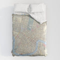 New Orleans Vintage Map Comforter Gallery Image 6 - Adult & Kids T-Shirts, Sweatshirts & Hoodies apparel design preview 1