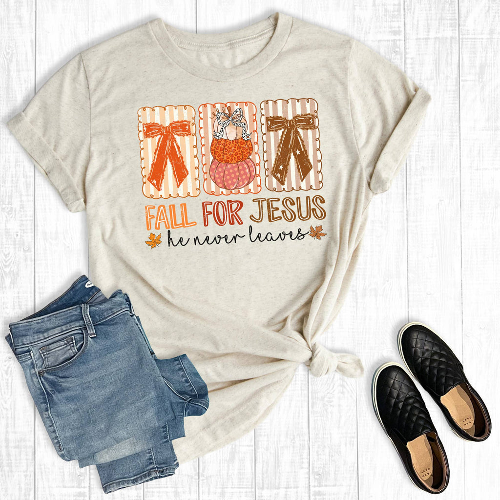 Faith Fall For Jesus Graphic - Adult & Kids T-Shirts, Sweatshirts & Hoodies apparel design preview 1