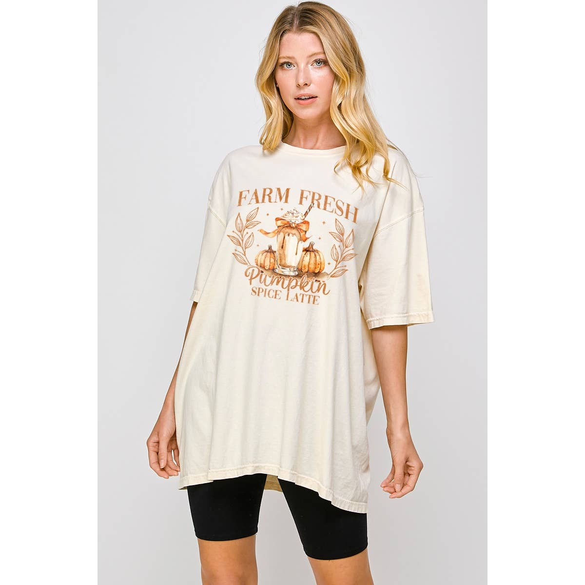 Pumpkin Spice Latte Vintage Graphic Oversized - Adult & Kids T-Shirts, Sweatshirts & Hoodies apparel design preview 1