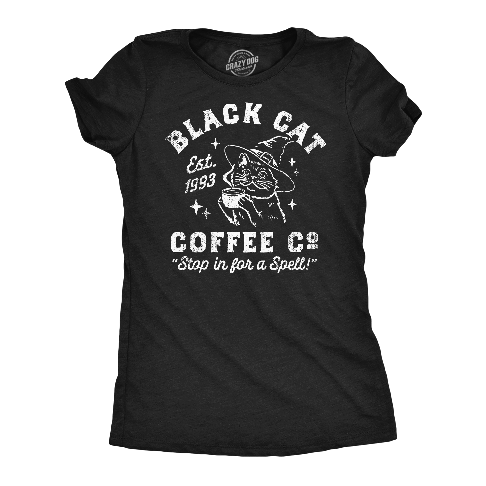 Black Cat Coffee Co Women's - Adult & Kids T-Shirts, Sweatshirts & Hoodies apparel design preview 1