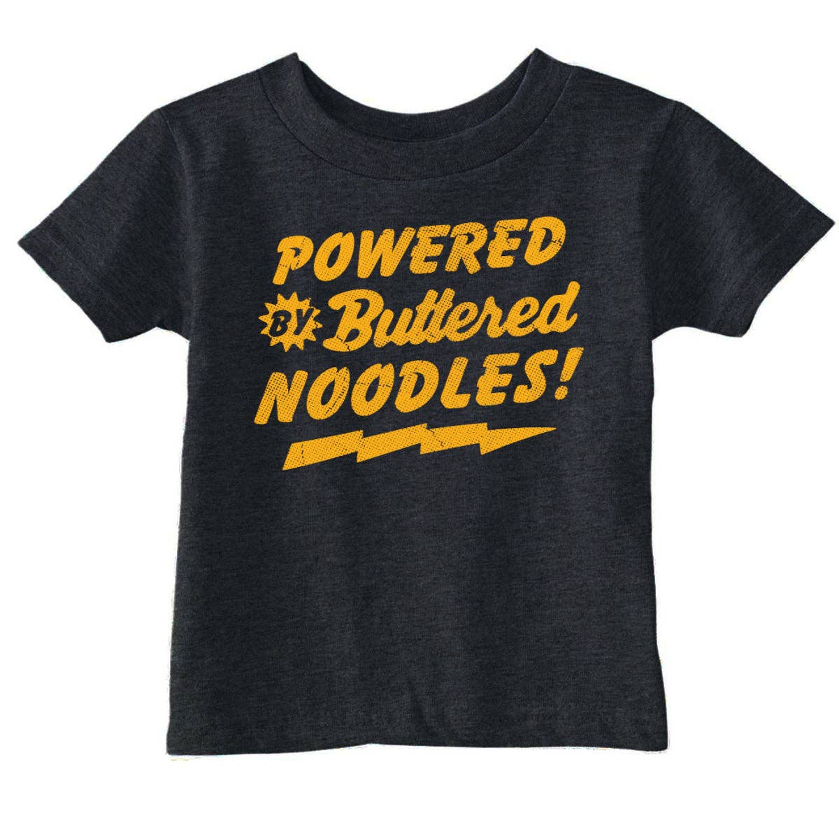 Powered By Butter Noodles Toddler - Adult & Kids T-Shirts, Sweatshirts & Hoodies apparel design preview 1