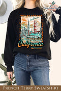 California Dreamin' Hand Drawn Graphix Terry - Adult & Kids T-Shirts, Sweatshirts & Hoodies apparel design preview 1