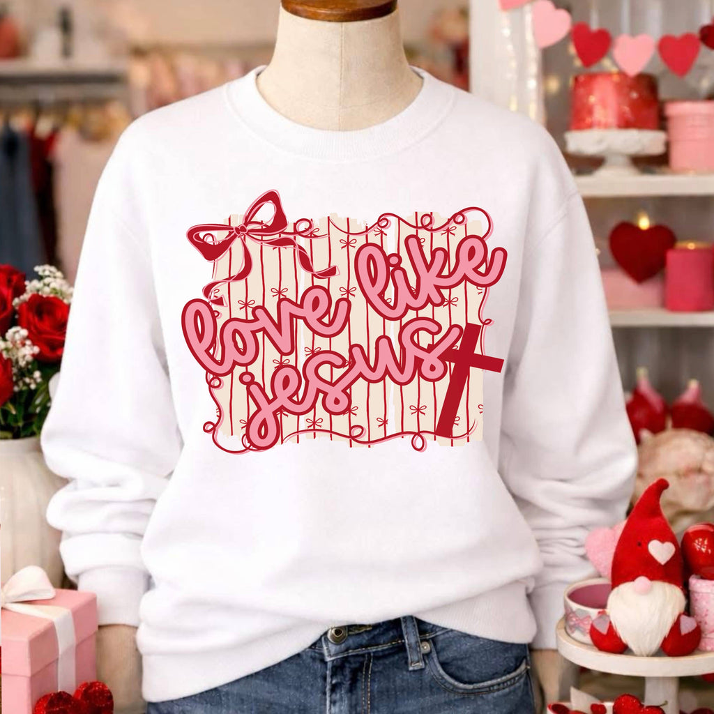Love Like Jesus Valentine'S Day Gildan Brand - Adult & Kids T-Shirts, Sweatshirts & Hoodies apparel design preview 1