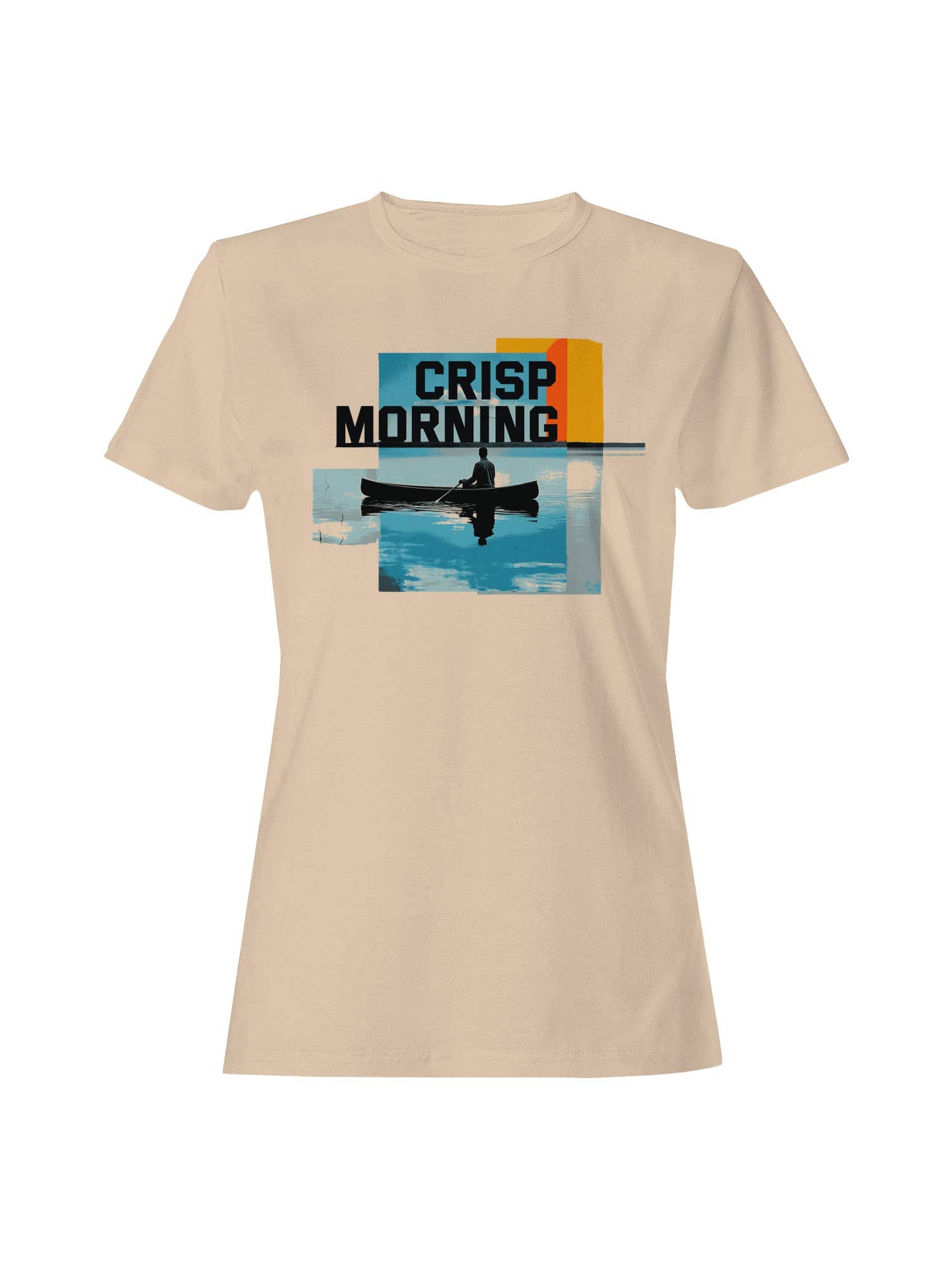 Crisp Morning Canoe Adventure Women's - Adult & Kids T-Shirts, Sweatshirts & Hoodies apparel design preview 1