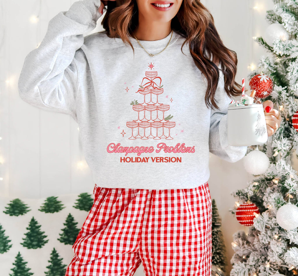 Christmas Apparel, Champagne - Adult & Kids T-Shirts, Sweatshirts & Hoodies apparel design preview 1