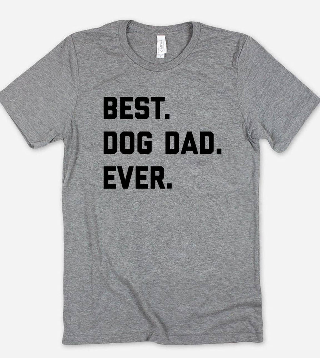 Best Dog Dad Ever Dogs Animals Gift Fun Cute - Adult & Kids T-Shirts, Sweatshirts & Hoodies apparel design preview 1