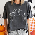 Jumping Skeletons Retro Halloween - Adult & Kids T-Shirts, Sweatshirts & Hoodies apparel design preview 1