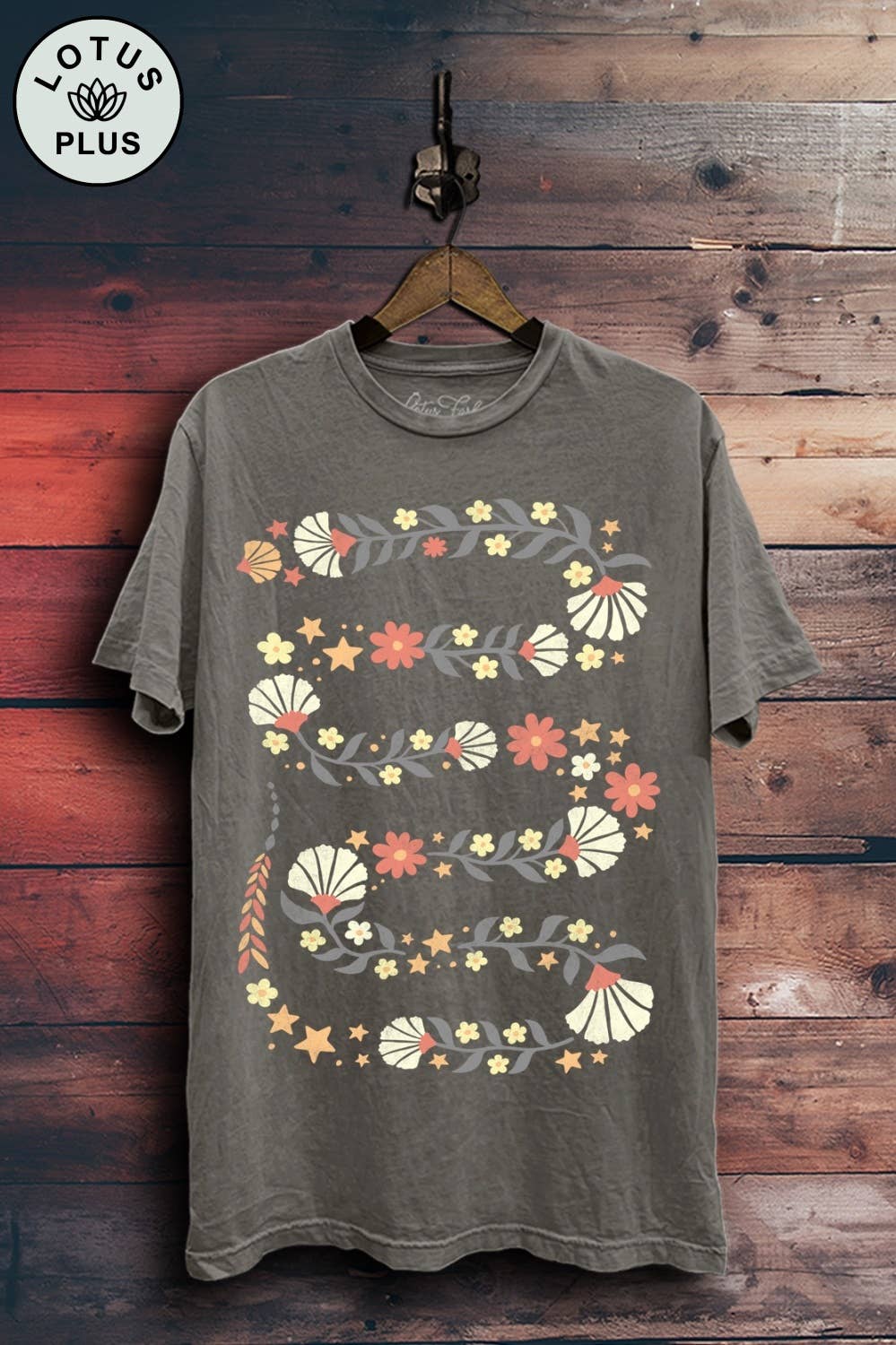 Snake Flowers Graphic Top - Adult & Kids T-Shirts, Sweatshirts & Hoodies apparel design preview 1