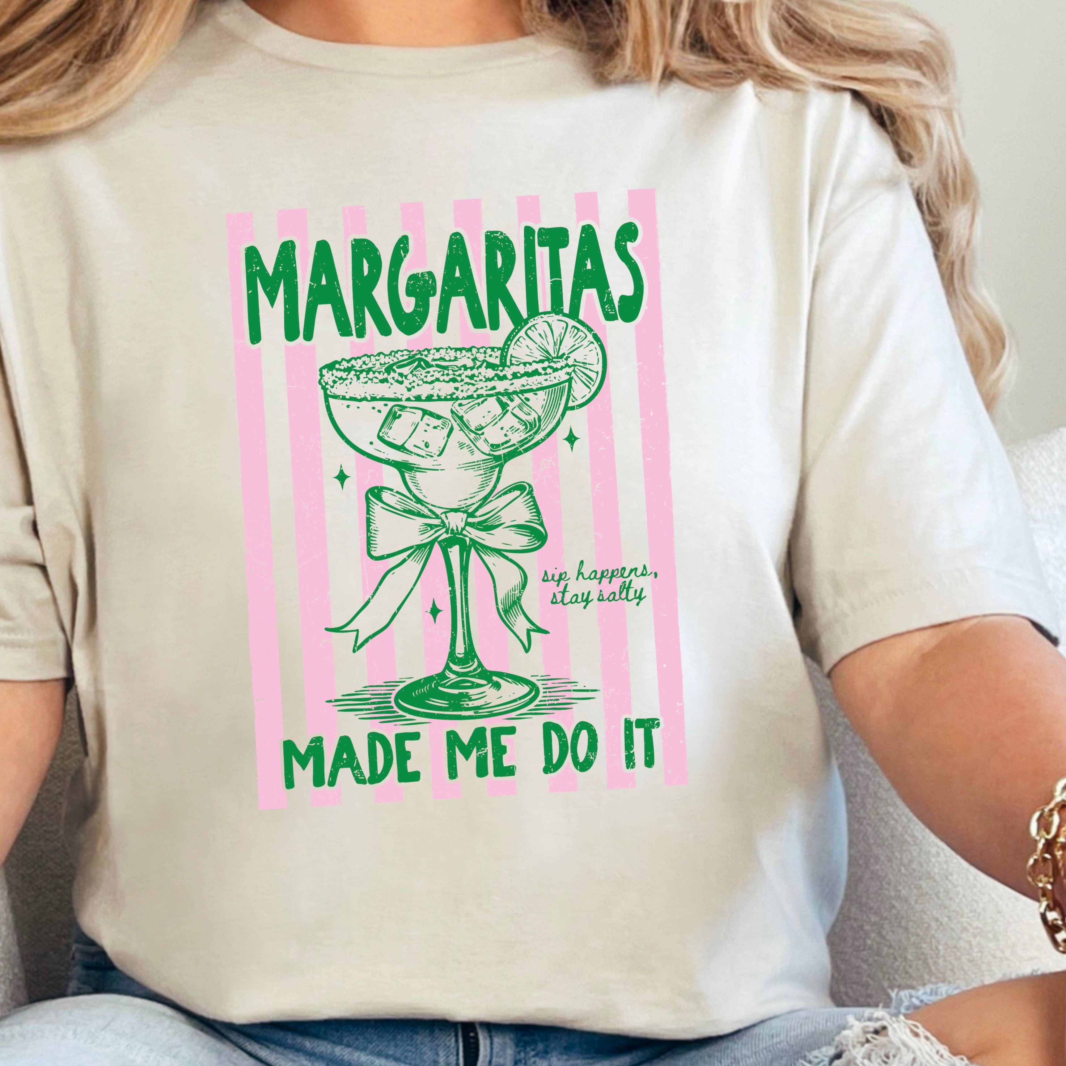 Margaritas Made Me Do It Graphic Gildan - Adult & Kids T-Shirts, Sweatshirts & Hoodies apparel design preview 1