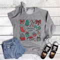 Christmas Season Sketch Collage - Adult & Kids T-Shirts, Sweatshirts & Hoodies apparel design preview 1