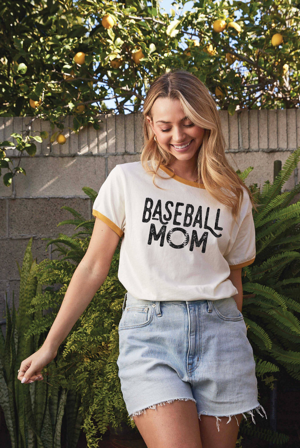 Baseball Mom Ringer Graphic - Adult & Kids T-Shirts, Sweatshirts & Hoodies apparel design preview 1