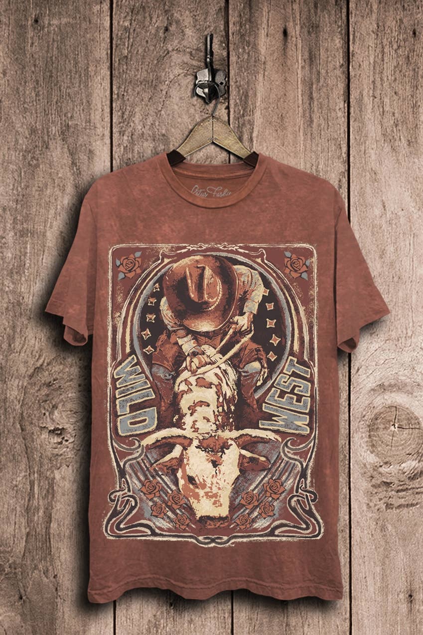 Wild West Graphic Top - Adult & Kids T-Shirts, Sweatshirts & Hoodies apparel design preview 1