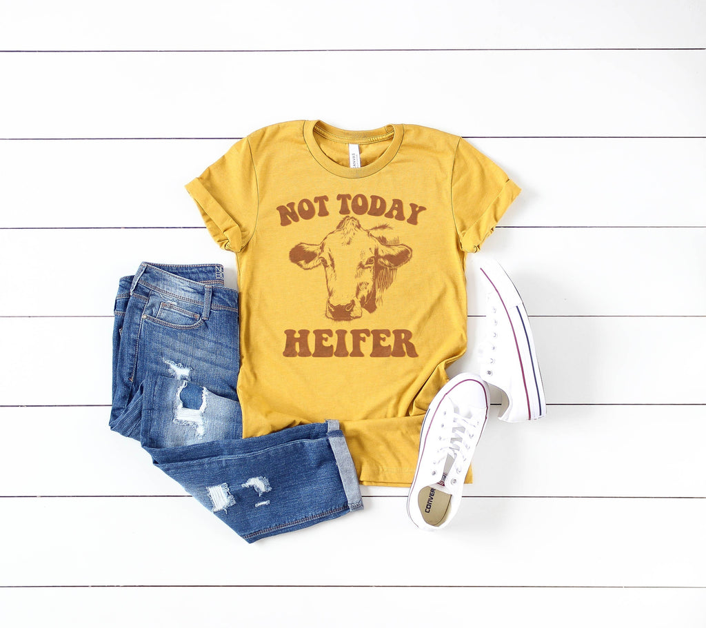 Not Today Heifer Women's Western Farm Graphic - Adult & Kids T-Shirts, Sweatshirts & Hoodies apparel design preview 1