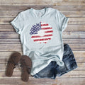 Flower Flag America Sizes XS-2XL - Adult & Kids T-Shirts, Sweatshirts & Hoodies apparel design preview 1