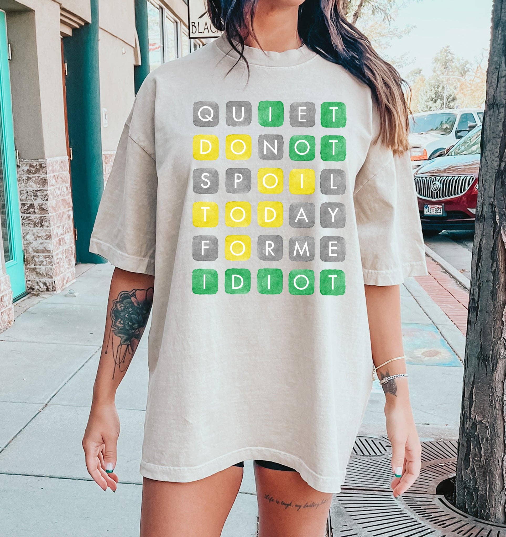 Quiet Do Not Spoil Word Game - Adult & Kids T-Shirts, Sweatshirts & Hoodies apparel design preview 1