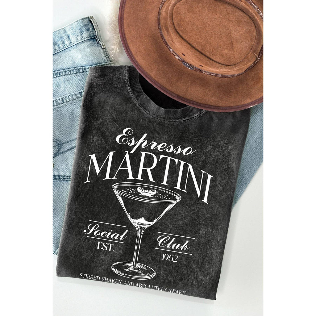 Espresso Martini Mineral Wash T - Adult & Kids T-Shirts, Sweatshirts & Hoodies apparel design preview 1