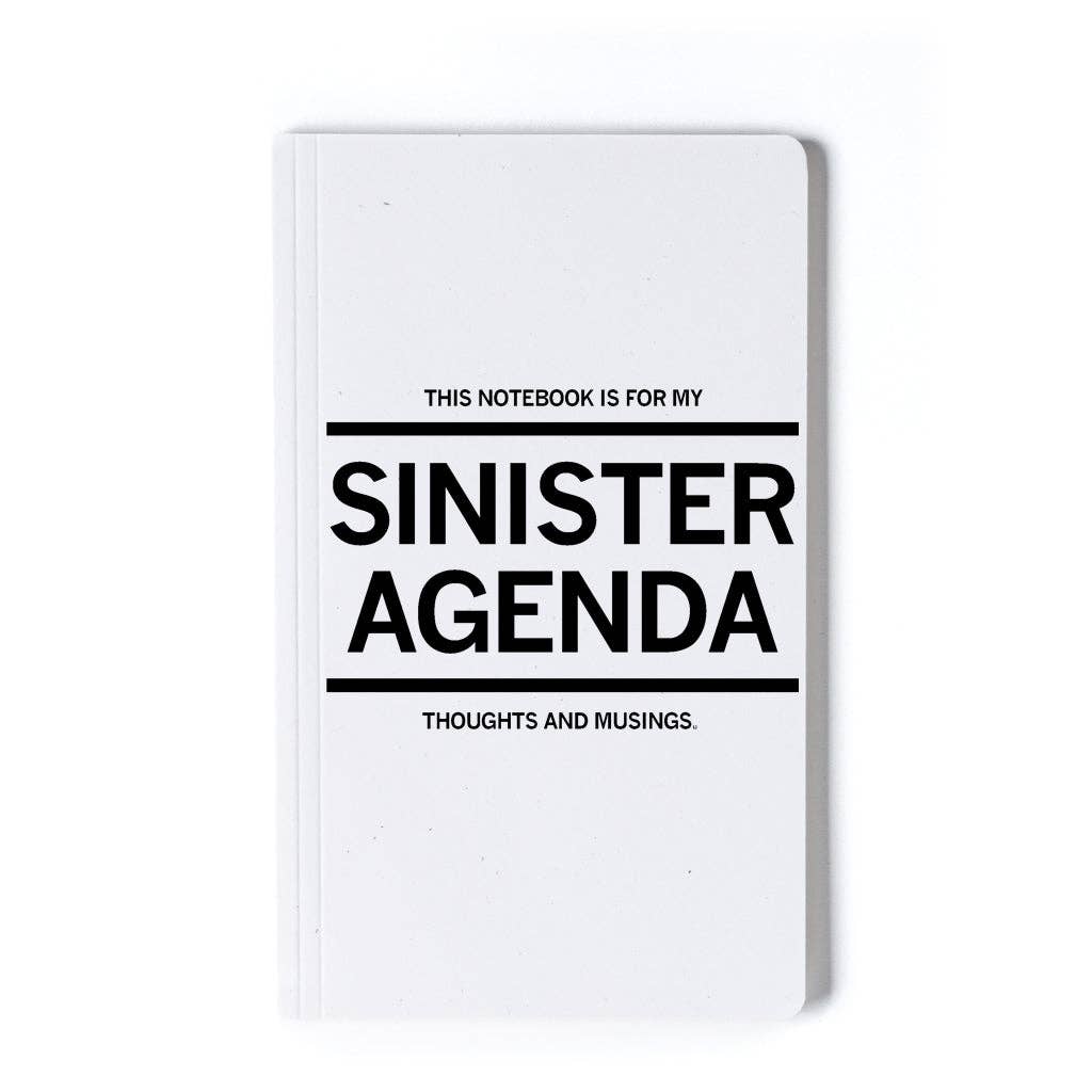 Sinister Agenda Notebook - Adult & Kids T-Shirts, Sweatshirts & Hoodies apparel design preview 1
