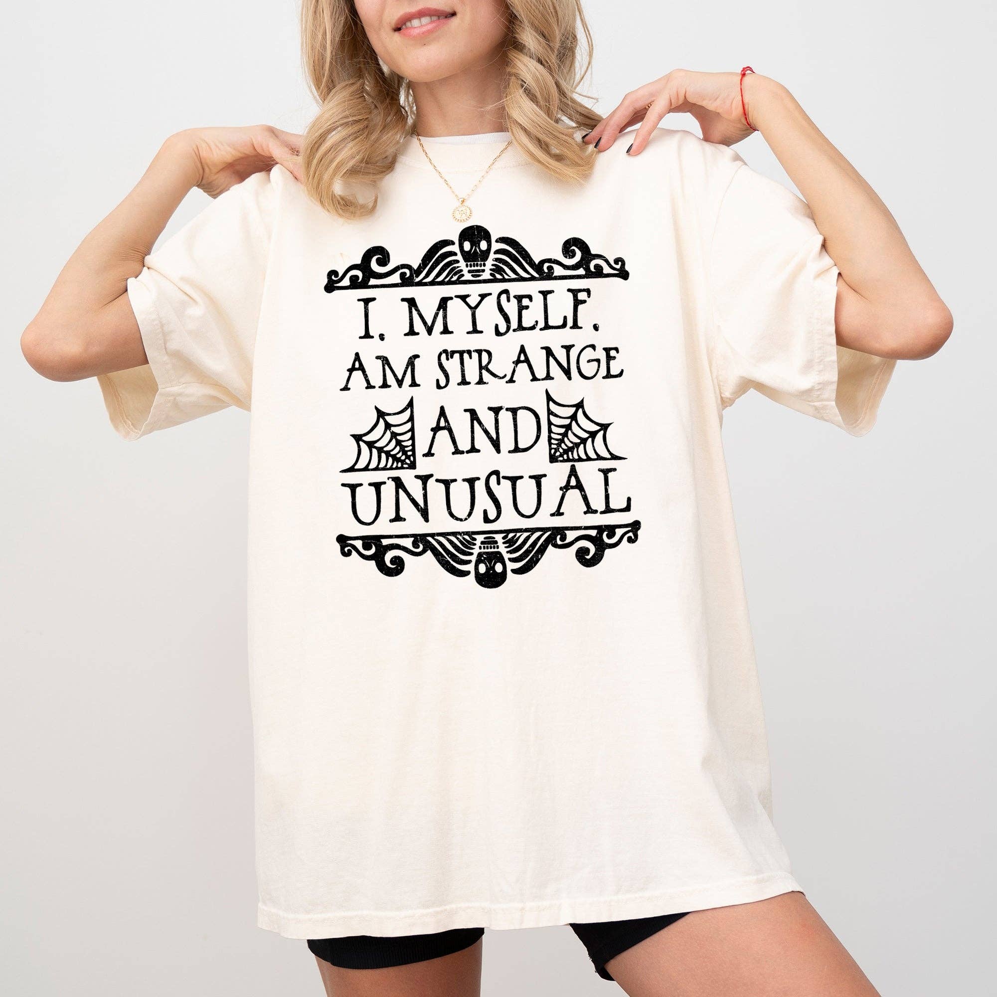 Strange and Unusual, Skeleton, Halloween - Adult & Kids T-Shirts, Sweatshirts & Hoodies apparel design preview 1