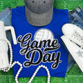 Black Sequin Volleyball Game Day Patch Royal Everyday - Adult & Kids T-Shirts, Sweatshirts & Hoodies apparel design preview 1
