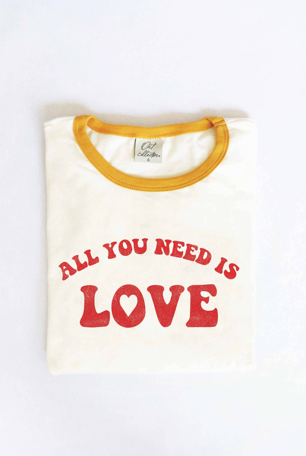 All You Need Is Love Ringer Graphic - Adult & Kids T-Shirts, Sweatshirts & Hoodies apparel design preview 1