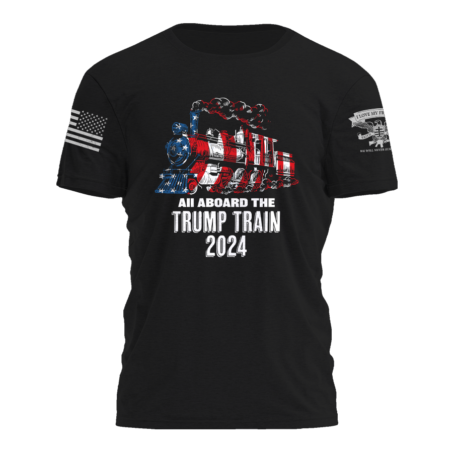 Trump Train 0009 - Adult & Kids T-Shirts, Sweatshirts & Hoodies apparel design preview 1