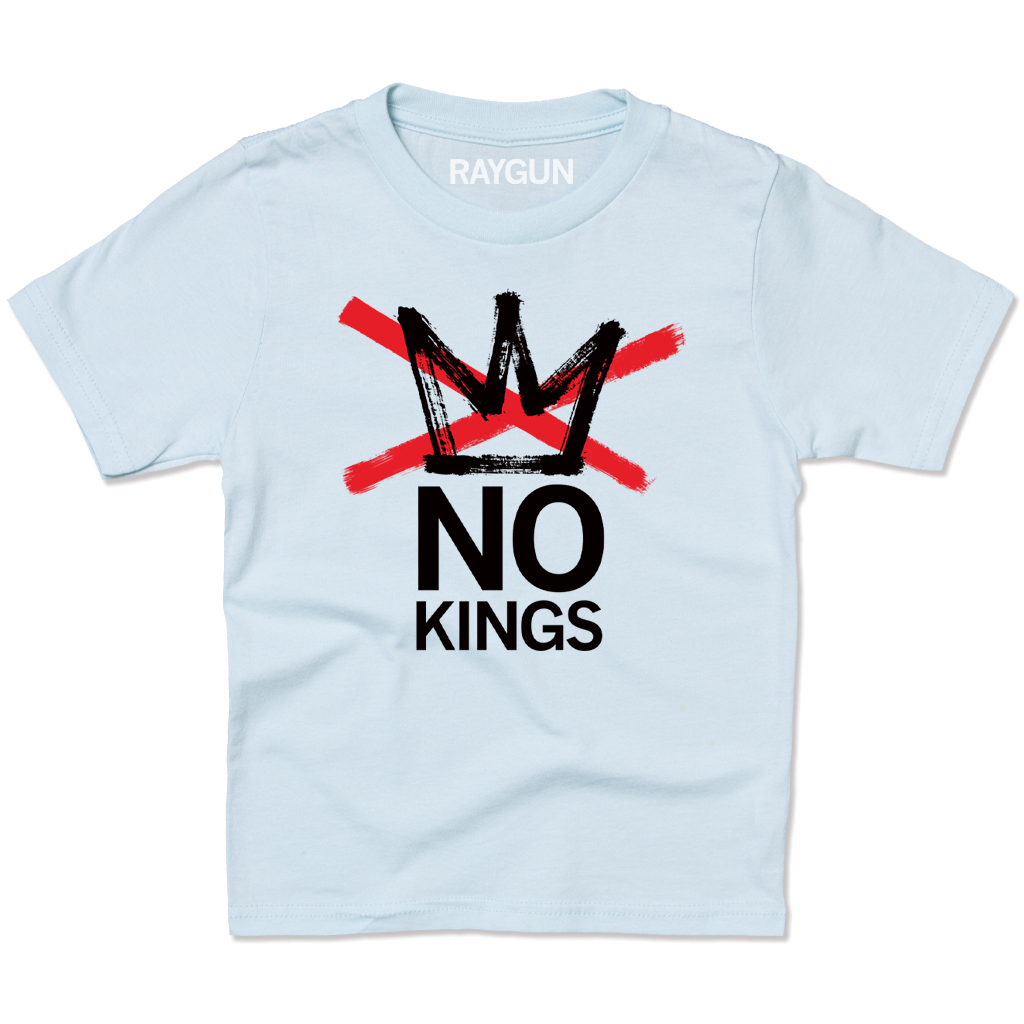 No Kings Logo Blue Kids - Adult & Kids T-Shirts, Sweatshirts & Hoodies apparel design preview 1