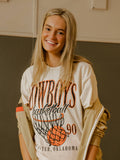 Osu Cowboys Big Basketball Off White Thrifted - Adult & Kids T-Shirts, Sweatshirts & Hoodies apparel design preview 1