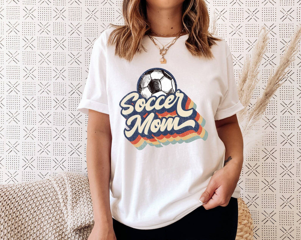 Retro Soccer Mom - Adult & Kids T-Shirts, Sweatshirts & Hoodies apparel design preview 1