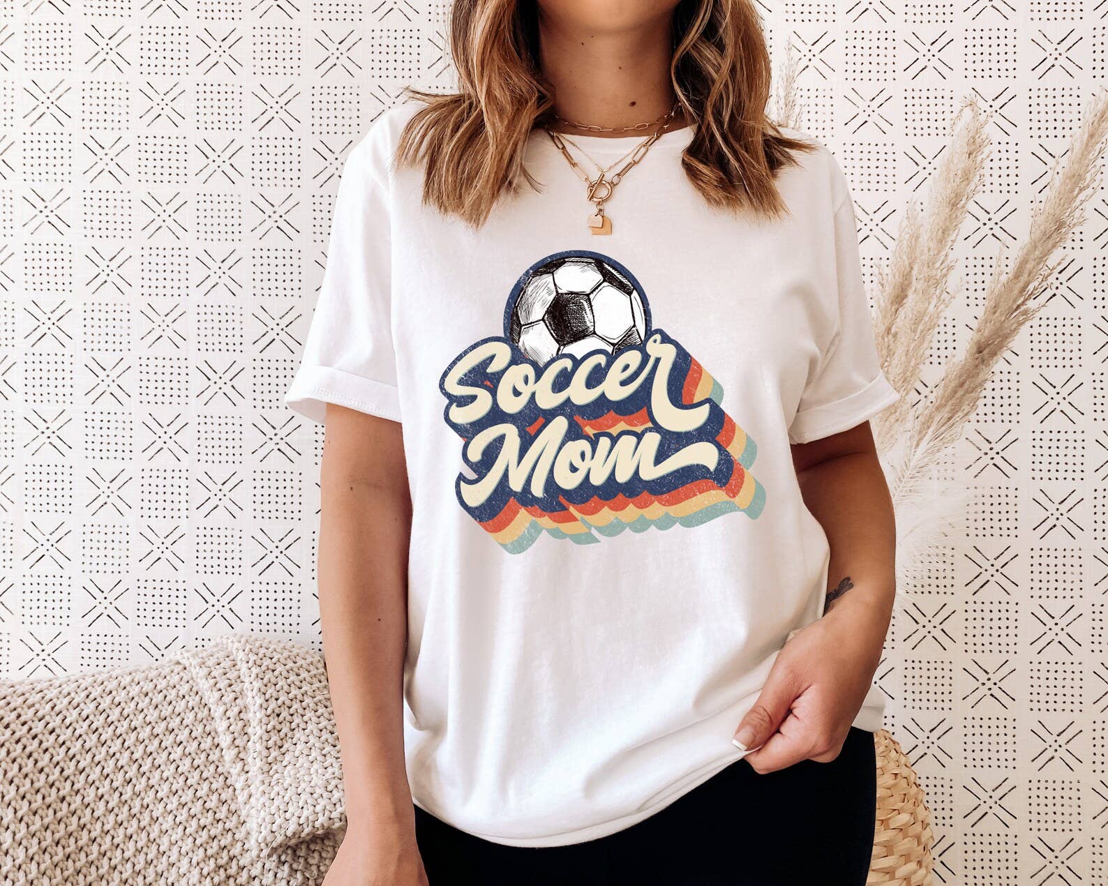 Retro Soccer Mom - Adult & Kids T-Shirts, Sweatshirts & Hoodies apparel design preview 1