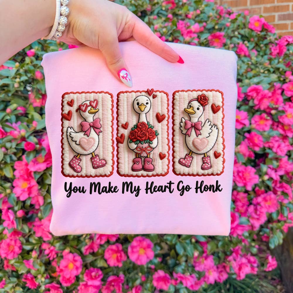 Faux Yarn You Make My Heart Go Honk - Adult & Kids T-Shirts, Sweatshirts & Hoodies apparel design preview 1