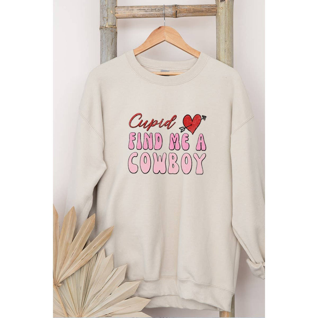Cupid Find Me A Cowboy Graphic - Adult & Kids T-Shirts, Sweatshirts & Hoodies apparel design preview 1