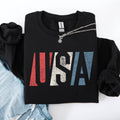 Vintage USA, Red White and Blue America - Adult & Kids T-Shirts, Sweatshirts & Hoodies apparel design preview 1