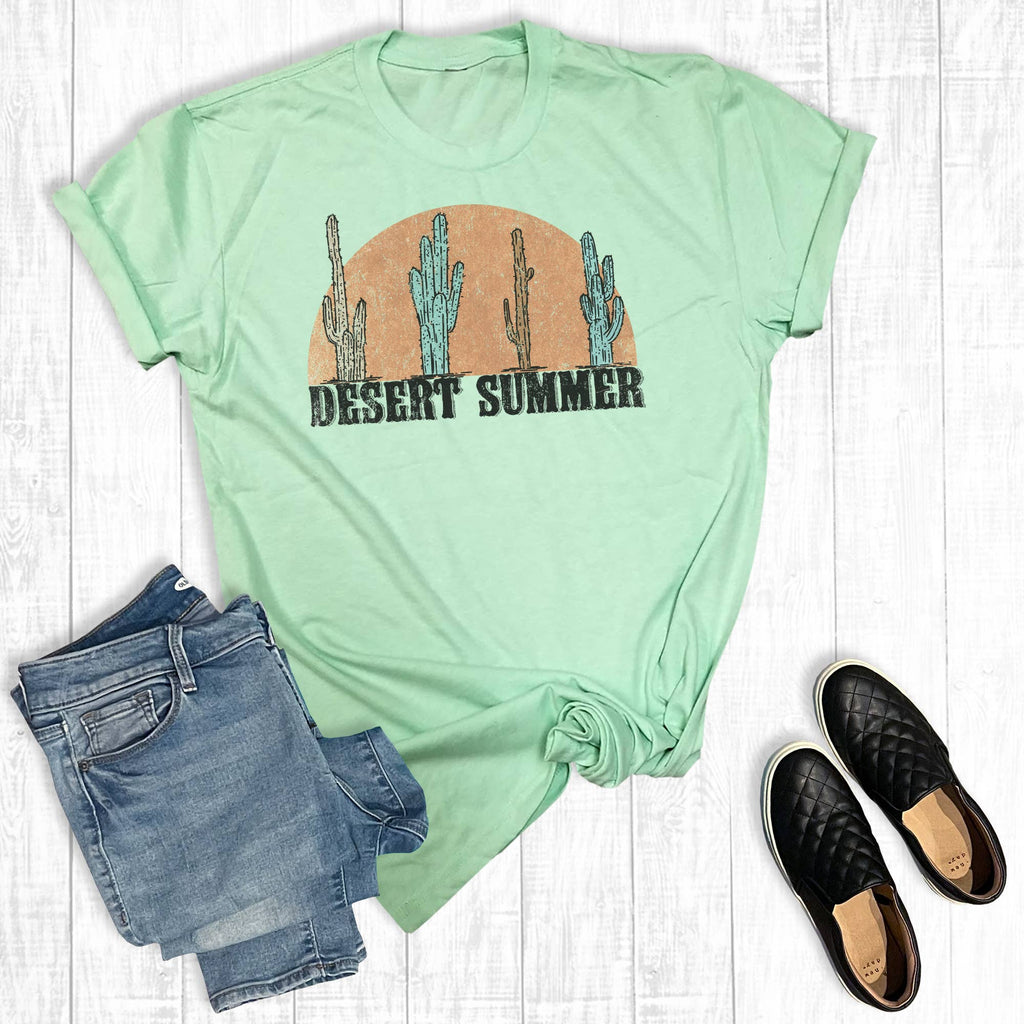Western Desert Summer Graphic - Adult & Kids T-Shirts, Sweatshirts & Hoodies apparel design preview 1