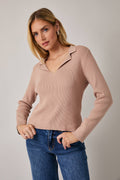 Lapel Collared Ribbed Top - Adult & Kids T-Shirts, Sweatshirts & Hoodies apparel design preview 1
