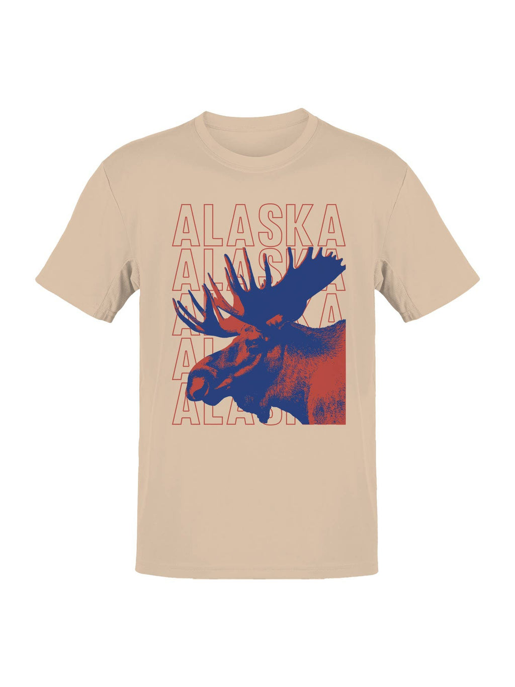 Alaska Moose Graphic Art Men's - Adult & Kids T-Shirts, Sweatshirts & Hoodies apparel design preview 1