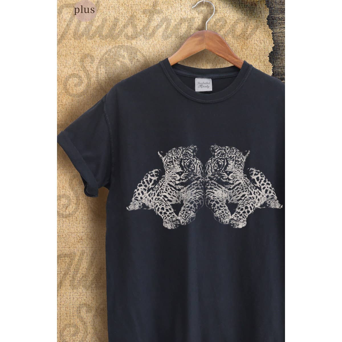Twin Leopard Vintage Graphic Plus - Adult & Kids T-Shirts, Sweatshirts & Hoodies apparel design preview 1