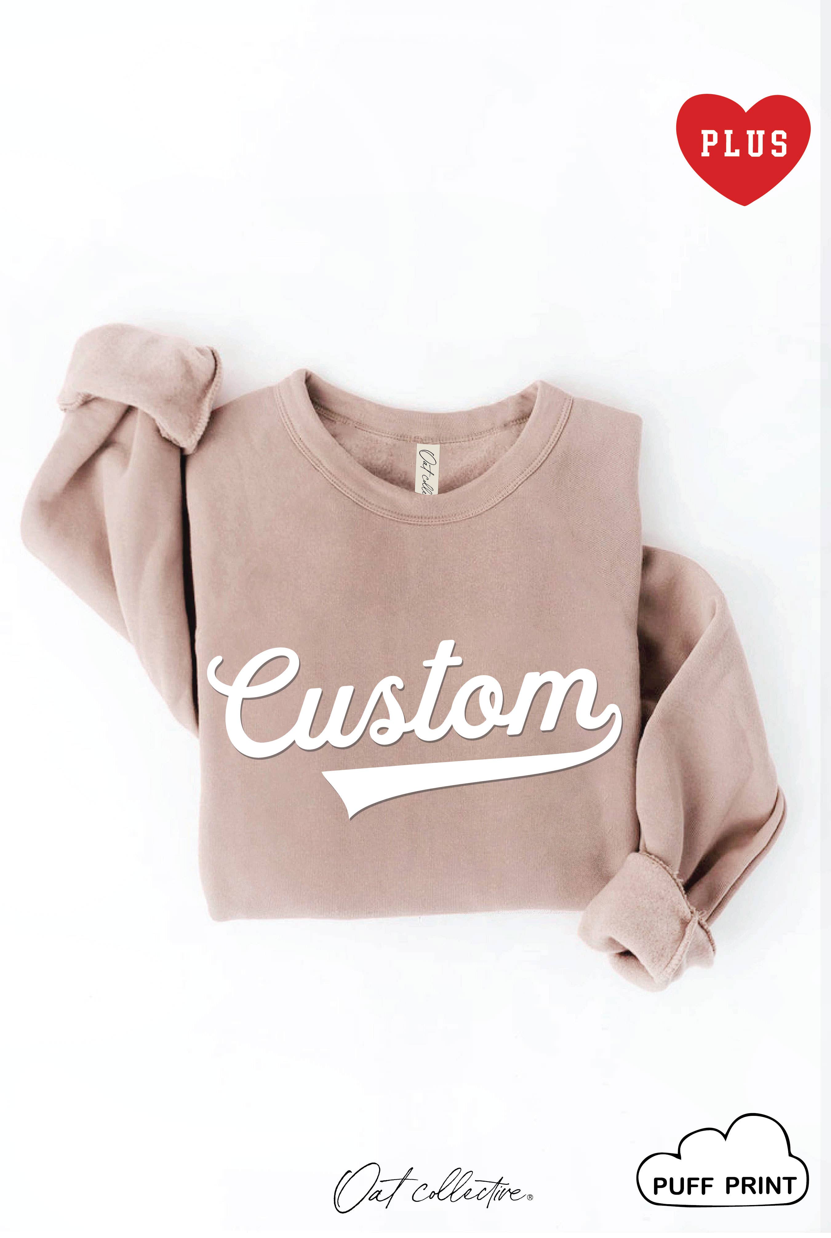 Custom Puff Varsity Print Plus Graphic - Adult & Kids T-Shirts, Sweatshirts & Hoodies apparel design preview 1