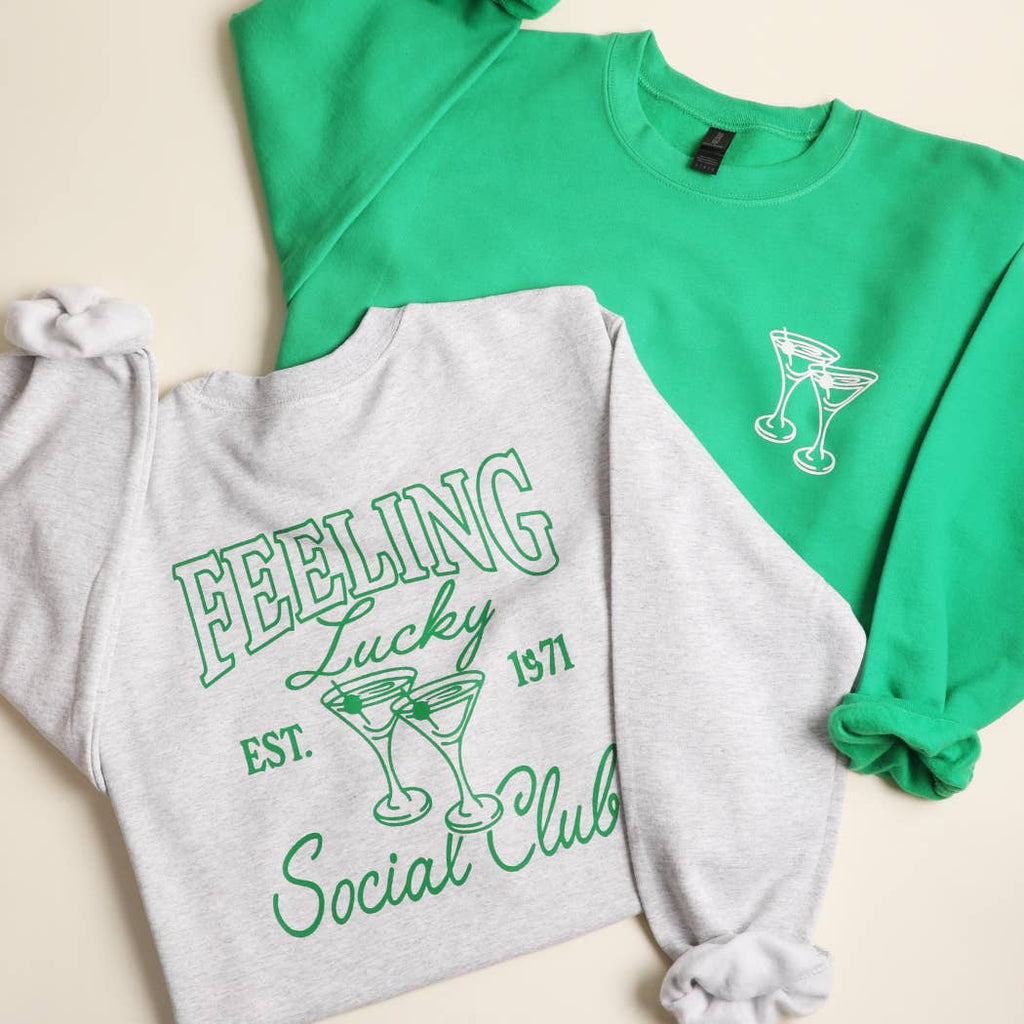 Feeling Lucky Social Club Heavyweight Fleece - Adult & Kids T-Shirts, Sweatshirts & Hoodies apparel design preview 1