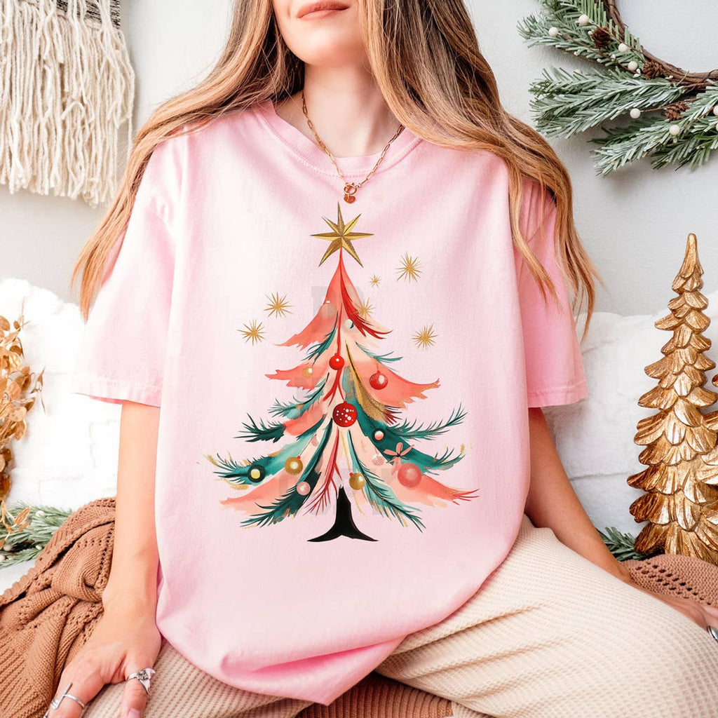 Brushstroke Christmas Tree - Adult & Kids T-Shirts, Sweatshirts & Hoodies apparel design preview 1