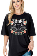 Women Rodeo Graphic Print Oversize Loose Top - Adult & Kids T-Shirts, Sweatshirts & Hoodies apparel design preview 1