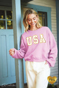 USA Foil Mid Graphic - Adult & Kids T-Shirts, Sweatshirts & Hoodies apparel design preview 1