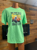 Bigfoot Dad (Green) - Adult & Kids T-Shirts, Sweatshirts & Hoodies apparel design preview 1