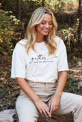 Gather and Be Grateful Mineral Washed Graphic Top - Adult & Kids T-Shirts, Sweatshirts & Hoodies apparel design preview 1