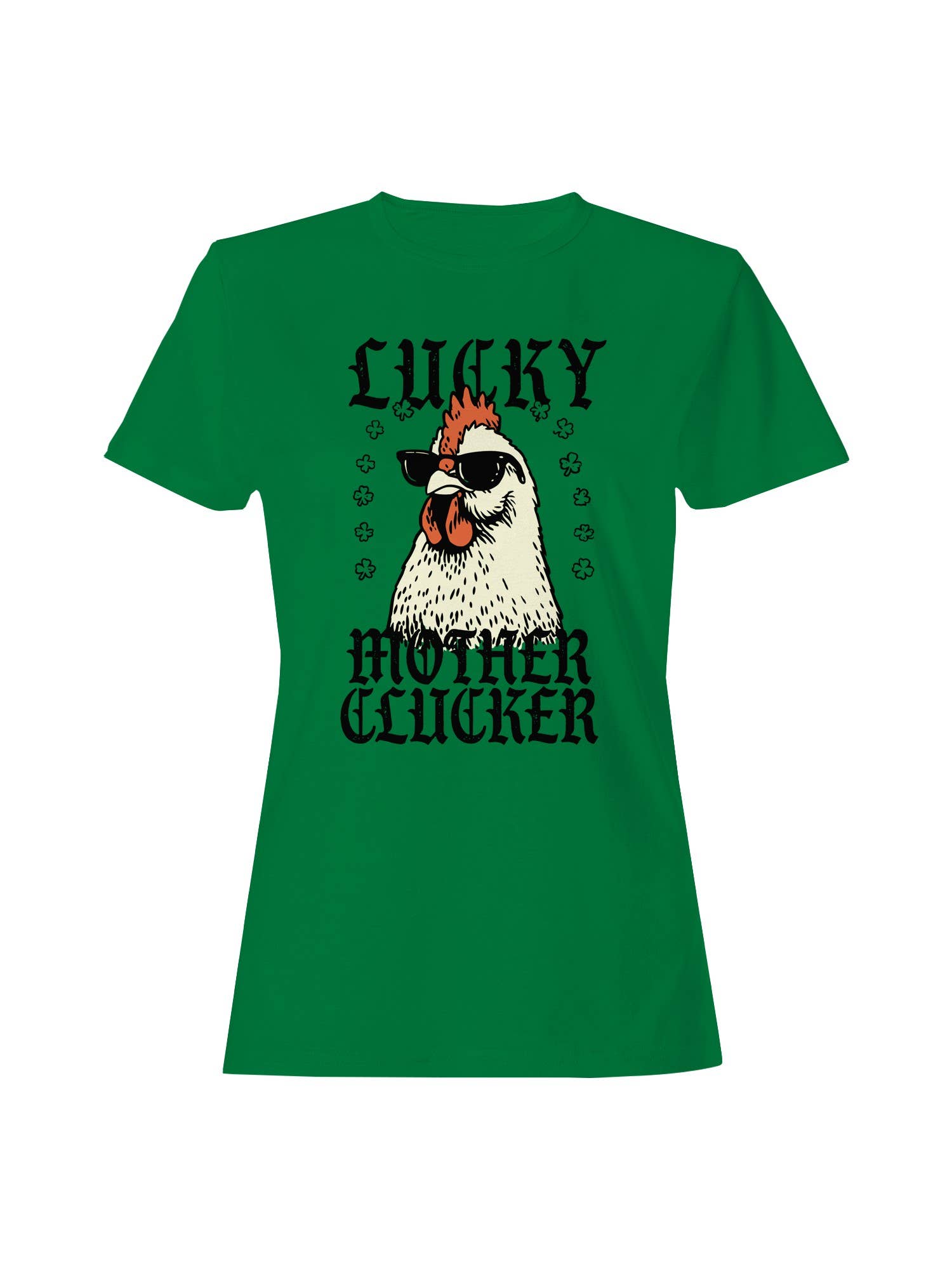 St. Patrick's Day Lucky Mother Clucker Women's - Adult & Kids T-Shirts, Sweatshirts & Hoodies apparel design preview 1