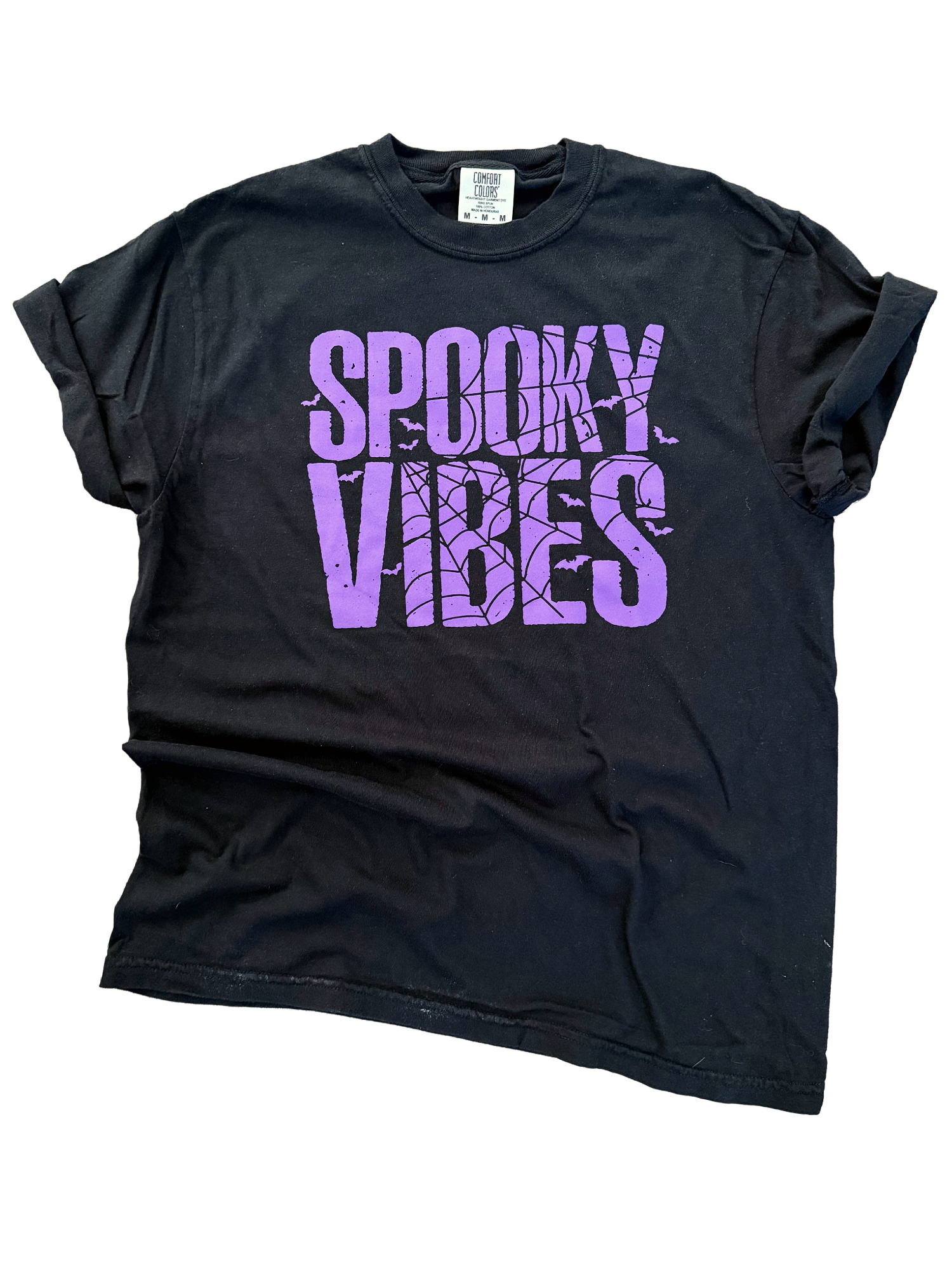 Spooky Vibes Spiderweb Halloween - Adult & Kids T-Shirts, Sweatshirts & Hoodies apparel design preview 1