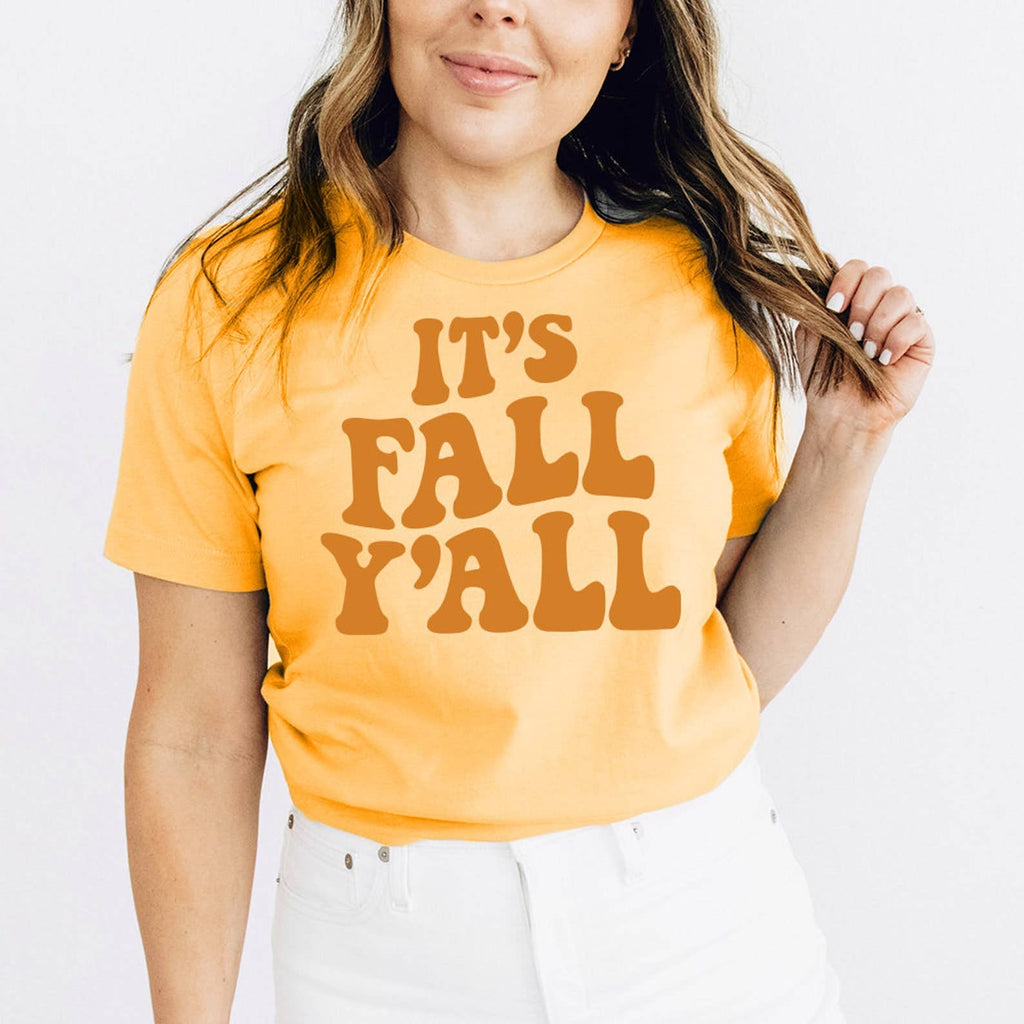 It's Fall Y'all - Adult & Kids T-Shirts, Sweatshirts & Hoodies apparel design preview 1